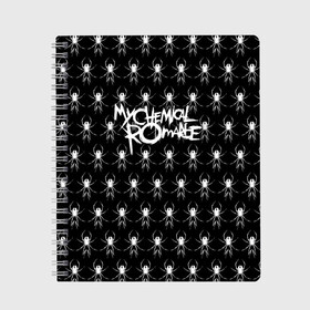 Тетрадь с принтом My Chemical Romance , 100% бумага | 48 листов, плотность листов — 60 г/м2, плотность картонной обложки — 250 г/м2. Листы скреплены сбоку удобной пружинной спиралью. Уголки страниц и обложки скругленные. Цвет линий — светло-серый
 | gerard way | mcr | my chemical romance | альтернативный | группа | джерард уэй | май кемикал романс | мкр | мой химический роман | мхр | мцр | панк | поп | поппанк | рок | рэй торо