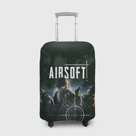 Чехол для чемодана 3D с принтом AIRSOFT , 86% полиэфир, 14% спандекс | двустороннее нанесение принта, прорези для ручек и колес | airsoft | оружие | снаряжение | страйкбол | стрельба