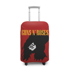 Чехол для чемодана 3D с принтом Guns n roses , 86% полиэфир, 14% спандекс | двустороннее нанесение принта, прорези для ручек и колес | axl rose | geffen records | gnr | guns | rock | roses | slash | гансы | пистолеты | розы | рок | слеш | эксл роуз