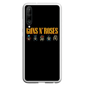 Чехол для Honor P30 с принтом Guns n roses , Силикон | Область печати: задняя сторона чехла, без боковых панелей | axl rose | geffen records | gnr | guns | rock | roses | slash | гансы | пистолеты | розы | рок | слеш | эксл роуз