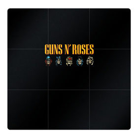 Магнитный плакат 3Х3 с принтом Guns n roses , Полимерный материал с магнитным слоем | 9 деталей размером 9*9 см | axl rose | geffen records | gnr | guns | rock | roses | slash | гансы | пистолеты | розы | рок | слеш | эксл роуз