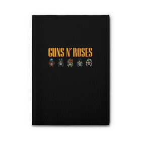 Обложка для автодокументов с принтом Guns n roses  , натуральная кожа |  размер 19,9*13 см; внутри 4 больших “конверта” для документов и один маленький отдел — туда идеально встанут права | axl rose | geffen records | gnr | guns | rock | roses | slash | гансы | пистолеты | розы | рок | слеш | эксл роуз