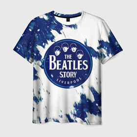 Мужская футболка 3D с принтом The Beatles  , 100% полиэфир | прямой крой, круглый вырез горловины, длина до линии бедер | beatles | the beatles | битлз | битлс | музыка