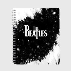 Тетрадь с принтом The Beatles BW , 100% бумага | 48 листов, плотность листов — 60 г/м2, плотность картонной обложки — 250 г/м2. Листы скреплены сбоку удобной пружинной спиралью. Уголки страниц и обложки скругленные. Цвет линий — светло-серый
 | Тематика изображения на принте: beatles | rock | the beatles | битлз | битлс | музыка | рок