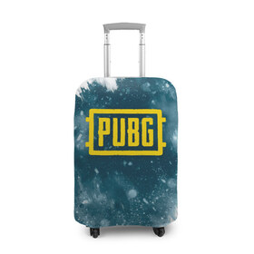 Чехол для чемодана 3D с принтом PUBG BW , 86% полиэфир, 14% спандекс | двустороннее нанесение принта, прорези для ручек и колес | battlegrounds | playerunknowns | playerunknowns battlegrounds | pubg | pubg lite | pubg mobile