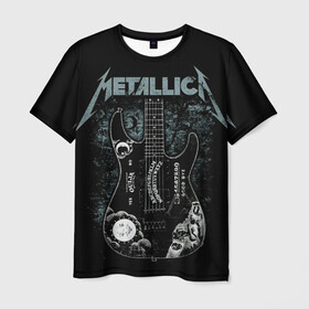 Мужская футболка 3D с принтом Metallica , 100% полиэфир | прямой крой, круглый вырез горловины, длина до линии бедер | heavy metal | metal | metallica | гитара | группы | метал | металлика | музыка | рок | трэш метал | хєви метал