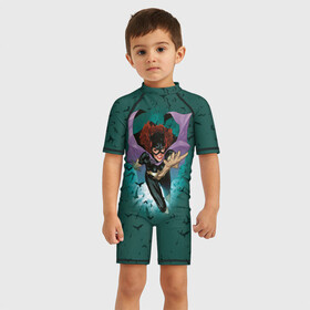 Детский купальный костюм 3D с принтом Batgirl , Полиэстер 85%, Спандекс 15% | застежка на молнии на спине | batgirl | batman | batman vs superman | bruce wayne | gotham | justice league | shtatbat | бэтгерл