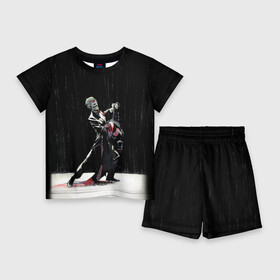 Детский костюм с шортами 3D с принтом Joker ,  |  | arkham asylum | batman | batman vs superman | bruce wayne | gotham | joker | justice league | shtatbat