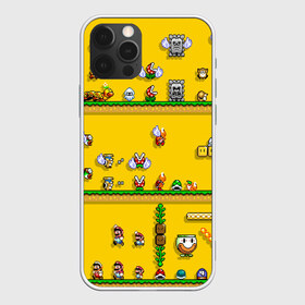 Чехол для iPhone 12 Pro Max с принтом MARIO 2020 , Силикон |  | concept art | enemies | first level | fungus | game art | kirbys adventure | luigi’s mansion | mario | mario bros | minimalism | pixels | super mario | super mario 2 | марио