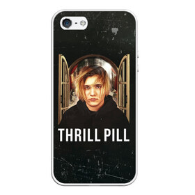 Чехол для iPhone 5/5S матовый с принтом THRILL PILL - Грустная Песня , Силикон | Область печати: задняя сторона чехла, без боковых панелей | Тематика изображения на принте: fuelle | logo | music | noir | pil | pill | rap | raper | symbol | thril | thrill | tril | trill | дамб | лого | музыка | пил | пилл | рэп | рэппер | сам | символ | трил | трилл | тхрил | тхрилл | фотографии | щит