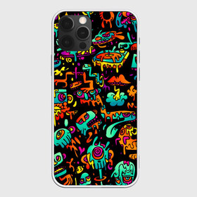 Чехол для iPhone 12 Pro Max с принтом Multicolored Doodle , Силикон |  | Тематика изображения на принте: 