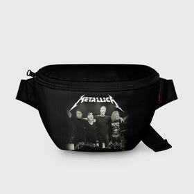 Поясная сумка 3D с принтом Metallica , 100% полиэстер | плотная ткань, ремень с регулируемой длиной, внутри несколько карманов для мелочей, основное отделение и карман с обратной стороны сумки застегиваются на молнию | heavy metal | metal | metallica | гитара | группы | метал | металлика | музыка | рок | трэш метал | хєви метал