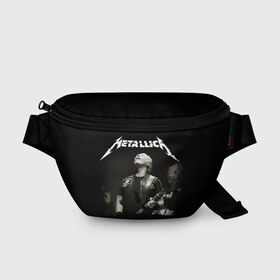 Поясная сумка 3D с принтом Metallica , 100% полиэстер | плотная ткань, ремень с регулируемой длиной, внутри несколько карманов для мелочей, основное отделение и карман с обратной стороны сумки застегиваются на молнию | heavy metal | metal | metallica | гитара | группы | метал | металлика | музыка | рок | трэш метал | хєви метал
