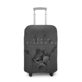 Чехол для чемодана 3D с принтом TrdDS , 86% полиэфир, 14% спандекс | двустороннее нанесение принта, прорези для ручек и колес | death stranding | kojima | kojima production | world strand tour