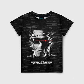 Детская футболка 3D с принтом The Terminator , 100% гипоаллергенный полиэфир | прямой крой, круглый вырез горловины, длина до линии бедер, чуть спущенное плечо, ткань немного тянется | Тематика изображения на принте: arnold | connor | john | robot | schwarzenegger | skynet | t 800 | terminator | арнольд | джон | коннор | ликвидатор | небесная | робот | сеть | скайнет | терминатор | шварценеггер