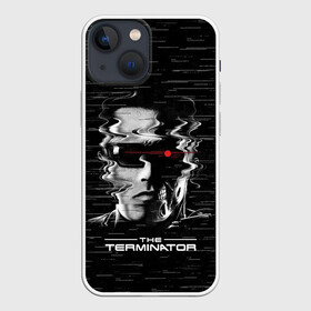 Чехол для iPhone 13 mini с принтом The Terminator ,  |  | arnold | connor | john | robot | schwarzenegger | skynet | t 800 | terminator | арнольд | джон | коннор | ликвидатор | небесная | робот | сеть | скайнет | терминатор | шварценеггер