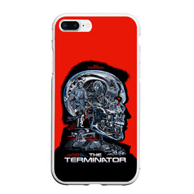 Чехол для iPhone 7Plus/8 Plus матовый с принтом The Terminator , Силикон | Область печати: задняя сторона чехла, без боковых панелей | Тематика изображения на принте: arnold | connor | john | robot | schwarzenegger | skynet | t 800 | terminator | арнольд | джон | коннор | ликвидатор | небесная | робот | сеть | скайнет | терминатор | шварценеггер