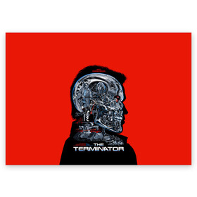 Поздравительная открытка с принтом The Terminator , 100% бумага | плотность бумаги 280 г/м2, матовая, на обратной стороне линовка и место для марки
 | Тематика изображения на принте: arnold | connor | john | robot | schwarzenegger | skynet | t 800 | terminator | арнольд | джон | коннор | ликвидатор | небесная | робот | сеть | скайнет | терминатор | шварценеггер
