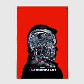 Постер с принтом The Terminator , 100% бумага
 | бумага, плотность 150 мг. Матовая, но за счет высокого коэффициента гладкости имеет небольшой блеск и дает на свету блики, но в отличии от глянцевой бумаги не покрыта лаком | arnold | connor | john | robot | schwarzenegger | skynet | t 800 | terminator | арнольд | джон | коннор | ликвидатор | небесная | робот | сеть | скайнет | терминатор | шварценеггер