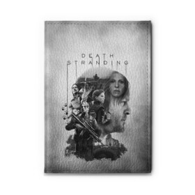 Обложка для автодокументов с принтом Death Stranding , натуральная кожа |  размер 19,9*13 см; внутри 4 больших “конверта” для документов и один маленький отдел — туда идеально встанут права | death stranding | kojima | игры | хидэо кодзима