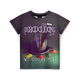 Детская футболка 3D с принтом The Prodigy , 100% гипоаллергенный полиэфир | прямой крой, круглый вырез горловины, длина до линии бедер, чуть спущенное плечо, ткань немного тянется | people | prodigy | the prodigy | voodoo people | продиджи