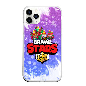 Чехол для iPhone 11 Pro Max матовый с принтом Новогодний Brawl Stars №5 , Силикон |  | 2020 | brawl | brawl stars | christmas | leon | new year | stars | бравл старс | брол старс | леон | новогодний | новый год | рождество