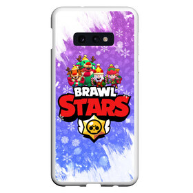 Чехол для Samsung S10E с принтом Новогодний Brawl Stars №5 , Силикон | Область печати: задняя сторона чехла, без боковых панелей | Тематика изображения на принте: 2020 | brawl | brawl stars | christmas | leon | new year | stars | бравл старс | брол старс | леон | новогодний | новый год | рождество