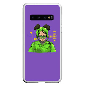 Чехол для Samsung Galaxy S10 с принтом Billie Eilish Purple , Силикон | Область печати: задняя сторона чехла, без боковых панелей | bad | bad guy | billi | billie | billie eilish | eilish | good girl | music | swag | айлиш | беляш | били | били айлиш | билли | билли айлиш | билли эйлиш | биляш | музка | певица | эйлиш