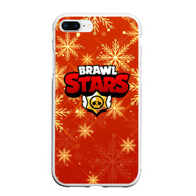 Чехол для iPhone 7Plus/8 Plus матовый с принтом Новогодний Brawl Stars , Силикон | Область печати: задняя сторона чехла, без боковых панелей | brawl | brawl stars | crow | leon | stars | бравл | бравл старс | браво старс | зима | игра | компьютерная | кров | леон | новогодний | новый год | онлайн | с новым годом | снеж | старс