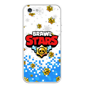 Чехол для iPhone 5/5S матовый с принтом НОВОГОДНИЙ BRAWL STARS , Силикон | Область печати: задняя сторона чехла, без боковых панелей | Тематика изображения на принте: 8 bit | 8 бит. | 8bit | brawl stars | brawl stars новогодний | colt | crow | leon | penny | poco | shelly | spike | wanted | брав | бравл старс | звезды | леон | новый год | старс