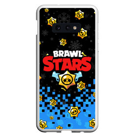 Чехол для Samsung S10E с принтом НОВОГОДНИЙ BRAWL STARS , Силикон | Область печати: задняя сторона чехла, без боковых панелей | Тематика изображения на принте: 8 bit | 8 бит. | 8bit | brawl stars | brawl stars новогодний | colt | crow | leon | penny | poco | shelly | spike | wanted | брав | бравл старс | звезды | леон | новый год | старс