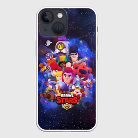 Чехол для iPhone 13 mini с принтом BRAWL STARS   SPACE ,  |  | brawl | bull | colt | crow | game | games | leon | online | penny | poco | sandy | shelly | spike | star | stars | брав | бравл | браво | ворон | звезда | звезды | игра | игры | кроу | лого | онлайн | сенди | старс | сэнди