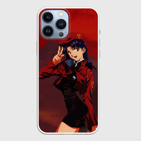 Чехол для iPhone 13 Pro Max с принтом Misato Katsuragi на красном ,  |  | eva | evangelion | katsuragi | misato | misato katsuragi | девушка | ева | евангелион | капитан катсураги | катсураги | кацураги | мисато | мисато катсураги | мисато кацураги | тян | тянка