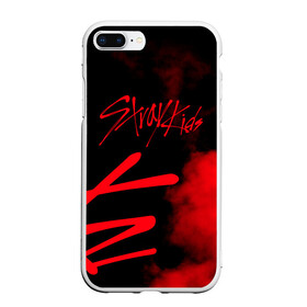 Чехол для iPhone 7Plus/8 Plus матовый с принтом Stray Kids , Силикон | Область печати: задняя сторона чехла, без боковых панелей | 3racha | i.n | jyp nation | k pop | kpop | skz | stray kids | к поп | кпоп | ли ноу | скз | страй кидс | стрэй кидс | сынмина | уджин | феликса | хана | хёнджина | чана | чанбина