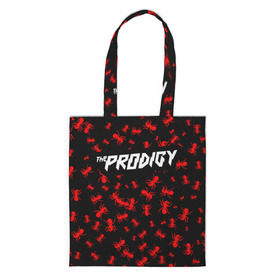 Шоппер 3D с принтом The Prodigy + Спина , 100% полиэстер | Плотность: 200 г/м2; Размер: 34×35 см; Высота лямок: 30 см | die | flint | invaders must die | inviders | keith | keith charles flint | must | prodigy | the prodigy | кит | кит чарльз флинт | продиджи | флинт