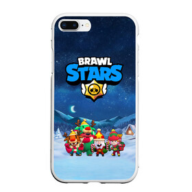 Чехол для iPhone 7Plus/8 Plus матовый с принтом Новогодний Brawl Stars , Силикон | Область печати: задняя сторона чехла, без боковых панелей | brawl stars | brawl stars 8 bit | brawl stars crow | brawl stars crow phoenix | brawl stars l | brawl stars leon | brawl stars leon shark | brawl stars nita | brawl stars robot spike | brawl stars spike | бравл старс | бравла старс | браво с