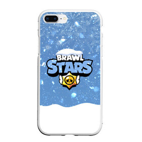 Чехол для iPhone 7Plus/8 Plus матовый с принтом Christmas Brawl Stars , Силикон | Область печати: задняя сторона чехла, без боковых панелей | 2020 | brawl | brawl stars | christmas | leon | new year | stars | бравл старс | брол старс | леон | новогодний | новый год | рождество