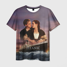 Мужская футболка 3D с принтом Titanic , 100% полиэфир | прямой крой, круглый вырез горловины, длина до линии бедер | cameron | dawson | dicaprio | jack | james | kate | leonardo | liner | ocean | rose | titanic | джеймс | джек | дикаприо | доусон | кейт | кэмерон | лайнер | леонардо | океан | роза | титаник | уинслет