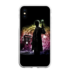 Чехол для iPhone XS Max матовый с принтом Doctor Who , Силикон | Область печати: задняя сторона чехла, без боковых панелей | bbc | dimension | dr who | jenna coleman | jodie whittaker | matt smith | relative | resolution | space | tardis | the doctor | time | галлифрей | джоди уиттакер | доктор кто | тардис