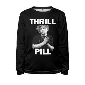 Детский лонгслив 3D с принтом Thrill pill , 100% полиэстер | длинные рукава, круглый вырез горловины, полуприлегающий силуэт
 | pill | thrill | thrill pill | пилл | тимур самедов | трилл | трилл пилл