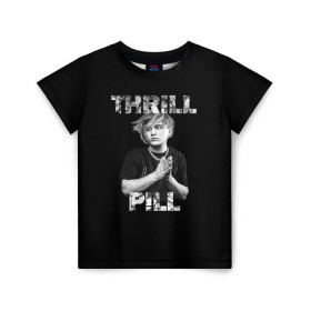Детская футболка 3D с принтом Thrill pill , 100% гипоаллергенный полиэфир | прямой крой, круглый вырез горловины, длина до линии бедер, чуть спущенное плечо, ткань немного тянется | pill | thrill | thrill pill | пилл | тимур самедов | трилл | трилл пилл
