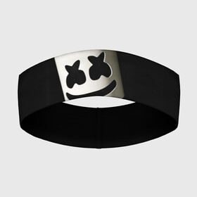 Повязка на голову 3D с принтом Marshmello ,  |  | christopher | comstock | dj | dotcom | friends | marshmallow | marshmello | usa | диджей | друзья | комсток | крис | маршмэллоу | продюсер | сша