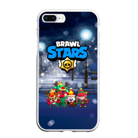 Чехол для iPhone 7Plus/8 Plus матовый с принтом Новогодний Brawl Stars , Силикон | Область печати: задняя сторона чехла, без боковых панелей | brawl stars | brawl stars 8 bit | brawl stars crow | brawl stars crow phoenix | brawl stars l | brawl stars leon | brawl stars leon shark | brawl stars nita | brawl stars robot spike | brawl stars spike | бравл старс | бравла старс | браво с