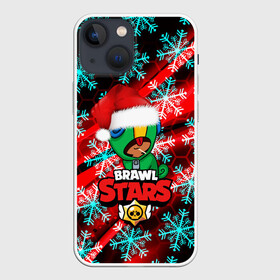 Чехол для iPhone 13 mini с принтом BRAWL STARS 2020 ,  |  | 2020 | android | background | brawl stars | crow | games | leon | mobile game | sn | stars | бравл старс | ворон | игры | леон | мобильные игры | синий | снег | снежинки | текстура | фон