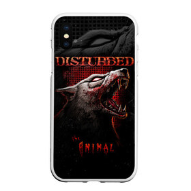 Чехол для iPhone XS Max матовый с принтом Disturbed , Силикон | Область печати: задняя сторона чехла, без боковых панелей | Тематика изображения на принте: asylum | disturbed | heavy metal | immortalized | the guy | the lost children | группы | метал | рок