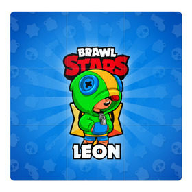 Магнитный плакат 3Х3 с принтом BRAWL STARS LEON , Полимерный материал с магнитным слоем | 9 деталей размером 9*9 см | brawl stars | brawl stars leon | brawler | leon | бравл старз | бравлер | леон