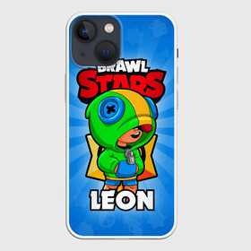 Чехол для iPhone 13 mini с принтом BRAWL STARS LEON ,  |  | brawl stars | brawl stars leon | brawler | leon | бравл старз | бравлер | леон