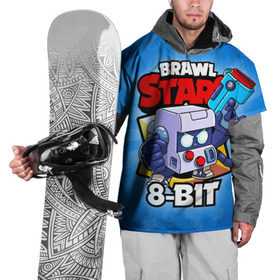 Накидка на куртку 3D с принтом BRAWL STARS 8-BIT , 100% полиэстер |  | 8 bit | 8 бит | brawl stars | brawl stars 8 bit | brawler | бравл старз | бравлер