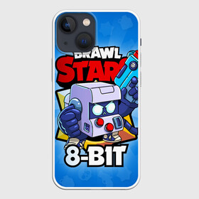 Чехол для iPhone 13 mini с принтом BRAWL STARS 8 BIT ,  |  | 8 bit | 8 бит | brawl stars | brawl stars 8 bit | brawler | бравл старз | бравлер