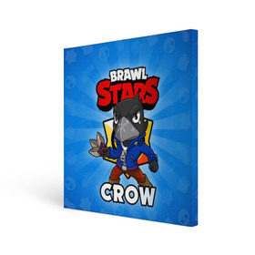 Холст квадратный с принтом BRAWL STARS CROW , 100% ПВХ |  | brawl stars | brawl stars crow | brawler | crow | бравл старз | бравлер | ворон